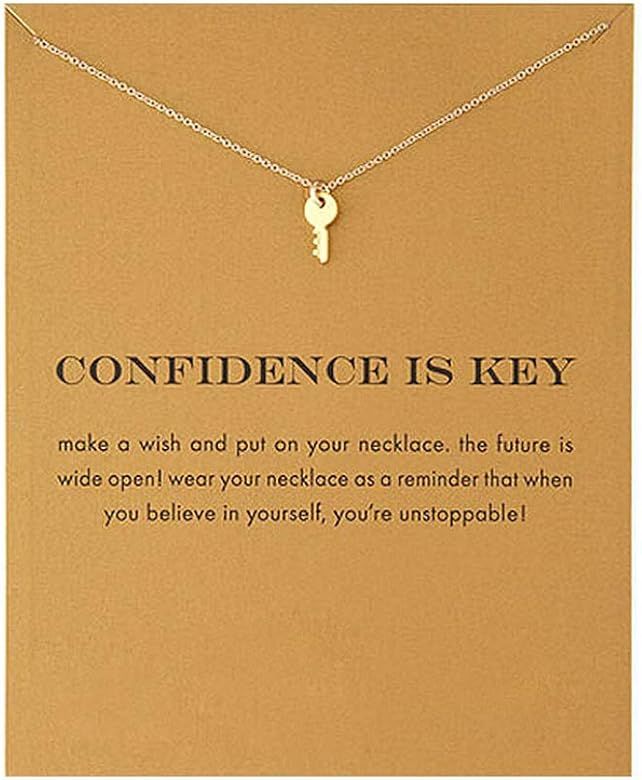 Message Card Elephant Clavicle Necklace Sun Necklace Chain Gold Luck Unicorn Pendant Necklace wit... | Amazon (US)