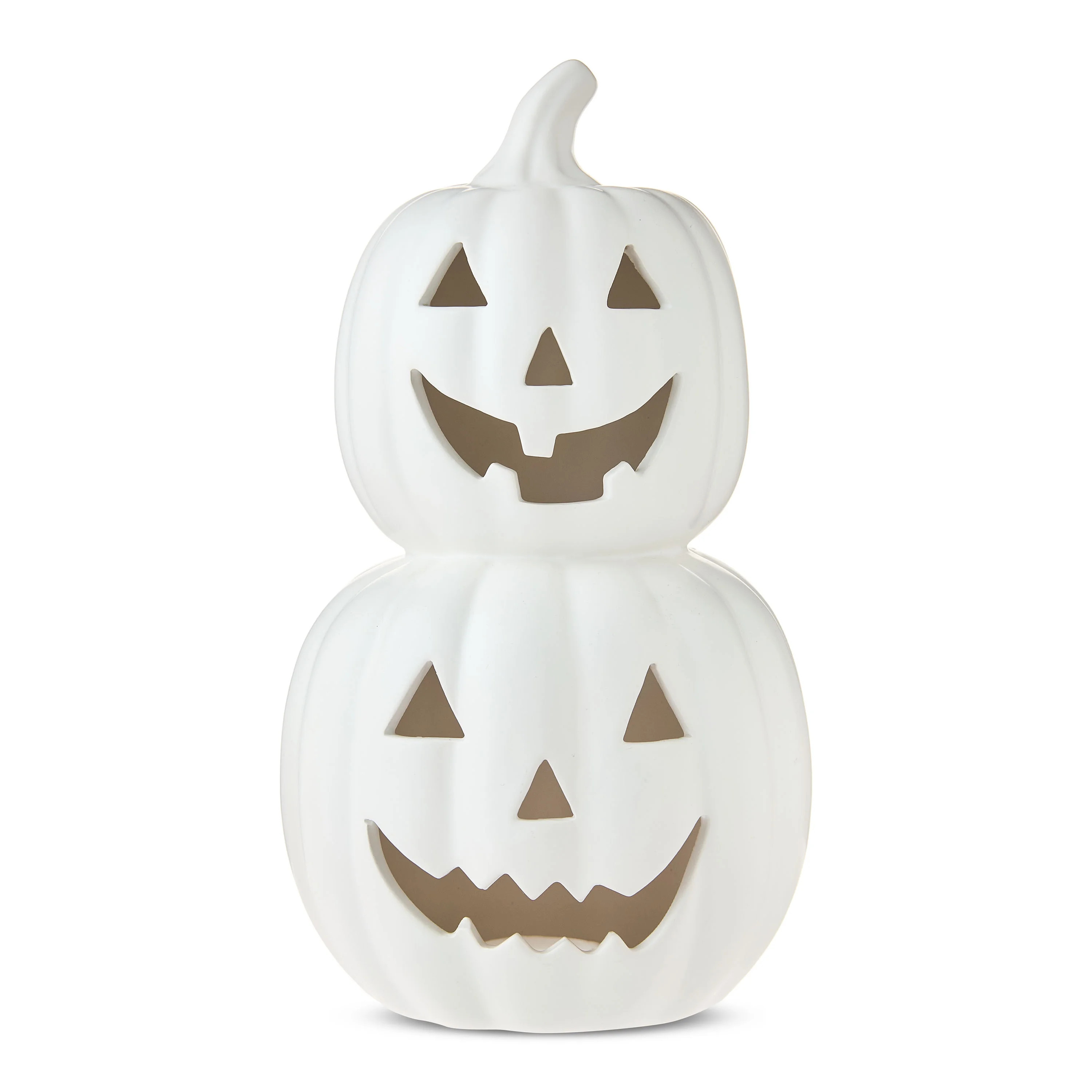 Stacked Pumpkins Tabletop Decor, White, 11.25", Halloween by Way To Celebrate | Walmart (US)