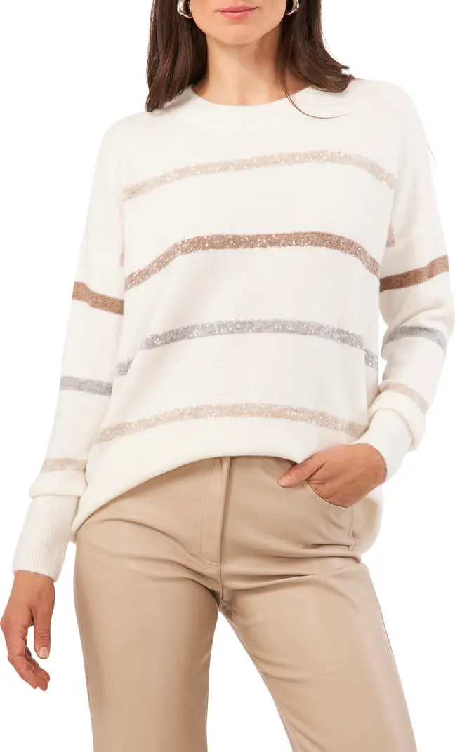 Sequin Stripe Sweater | Nordstrom