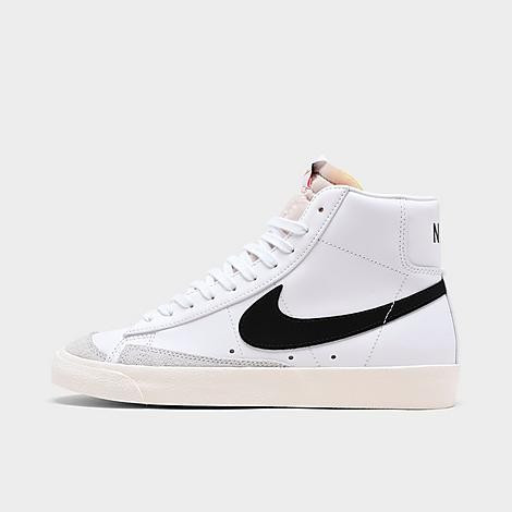 Nike Women's Blazer Mid '77 Casual Shoes in White/White Size 7.5 Leather/Suede | Finish Line (US)