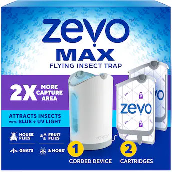 Zevo 24/7 Max Flying (1 Corded Device + 2 Cartridges) Glue Electronic Insect Trap | Lowe's