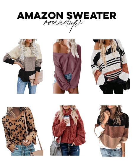 Amazon sweater roundup, amazon fashion, amazon fall fashion, amazon winter fashion, affordable sweaters

#LTKunder50 #LTKSeasonal #LTKunder100
