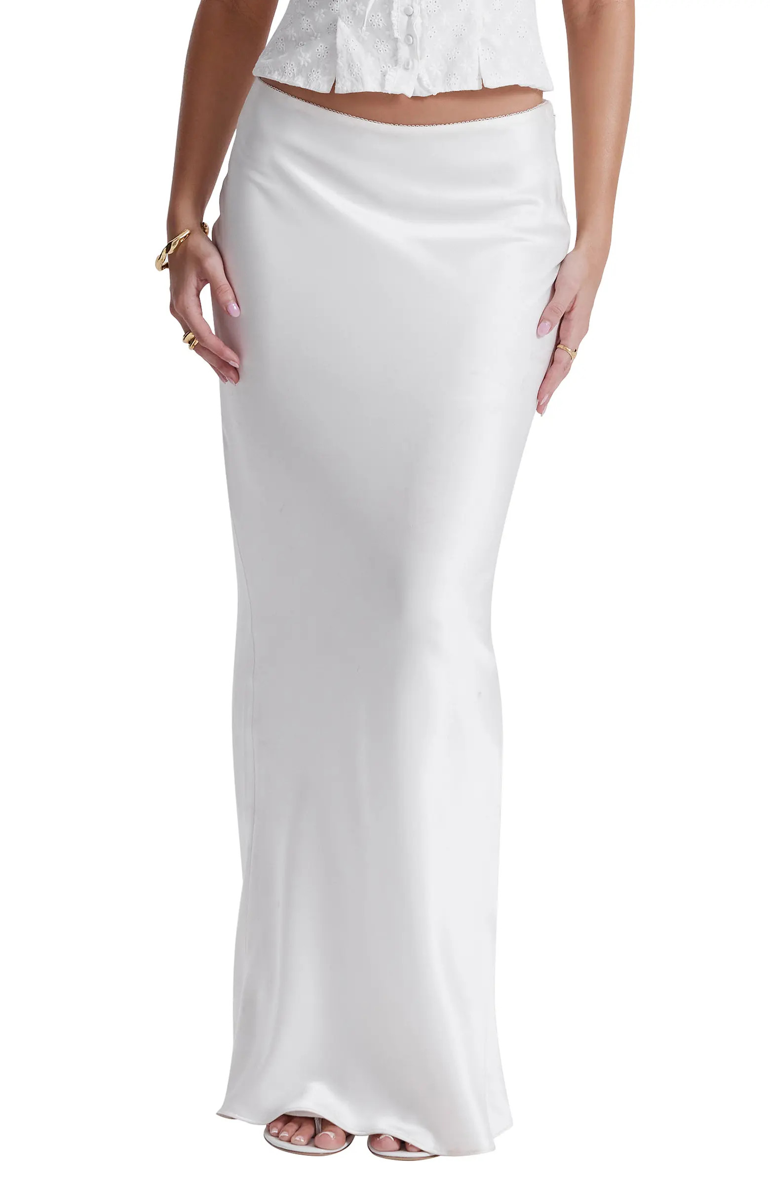 Sydel Bias Cut Satin Maxi Skirt | Nordstrom