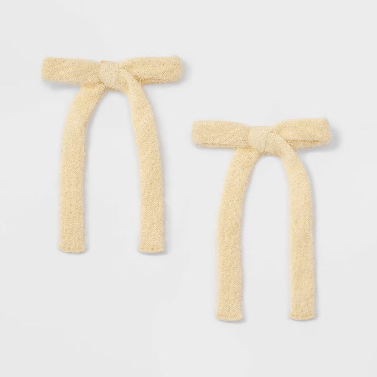 Knit Bow Hair Clips Set 2pc - Universal Thread™ | Target