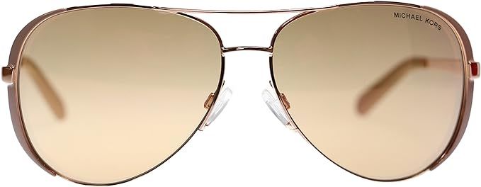 Michael Kors Chealsea Womens Sunglasses M5004 1017R1 Rose Gold Aviator 59mm | Amazon (US)