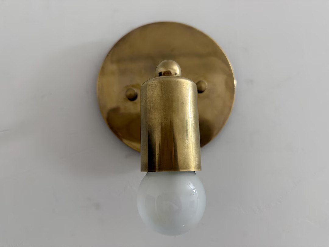 1950's Mid Century Wall Sconce Light, Brass Wall Sconce Light, Modern Wall Sconce Light, Mid Cent... | Etsy (US)