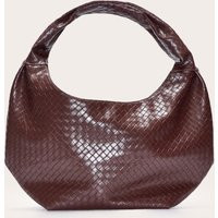 Brown Weave Slouchy Tote Bag, Brown | PrettyLittleThing UK