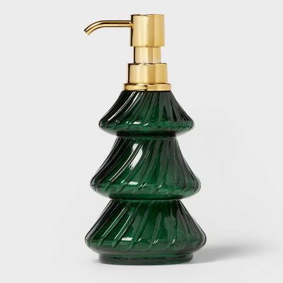 Tree Glass Soap Dispenser Green - Threshold™ | Target