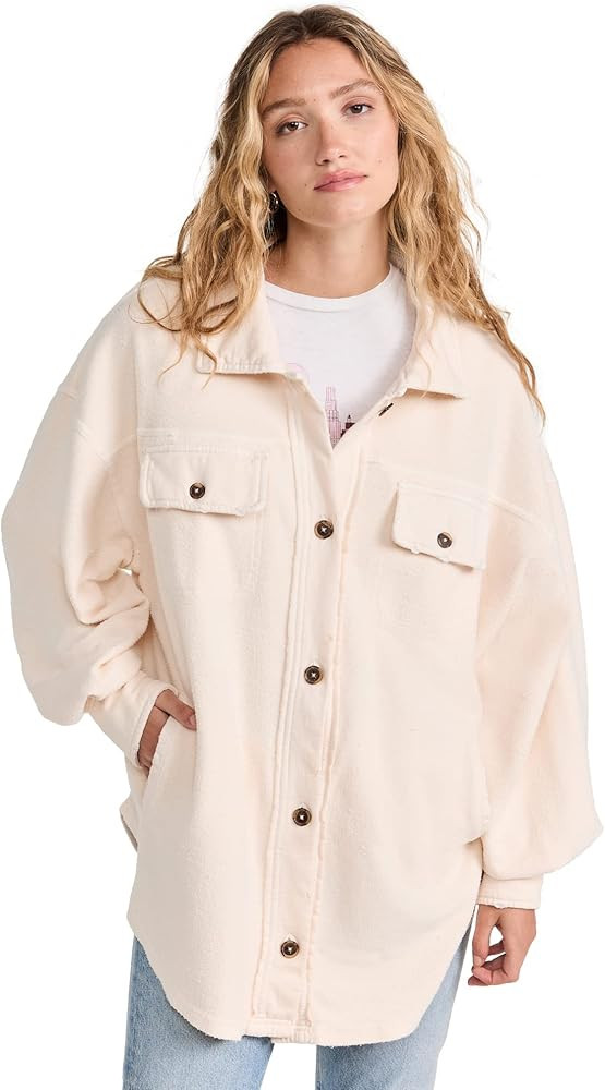 Free People Ruby Jacket For Women - Spread Collar With Button Down Closure Placket, Cozy and Comfortable Jacket | Amazon (US)