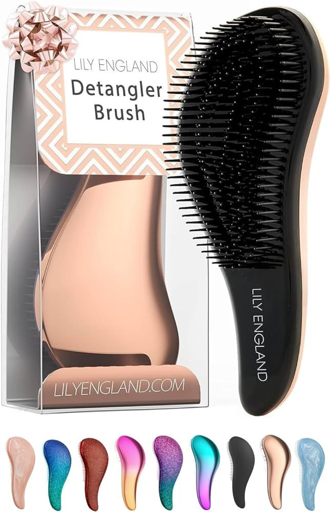 Detangler Brush for Thick Hair, Curly, Straight & Natural Hair - Gentle Detangling Hair Brush for... | Amazon (US)