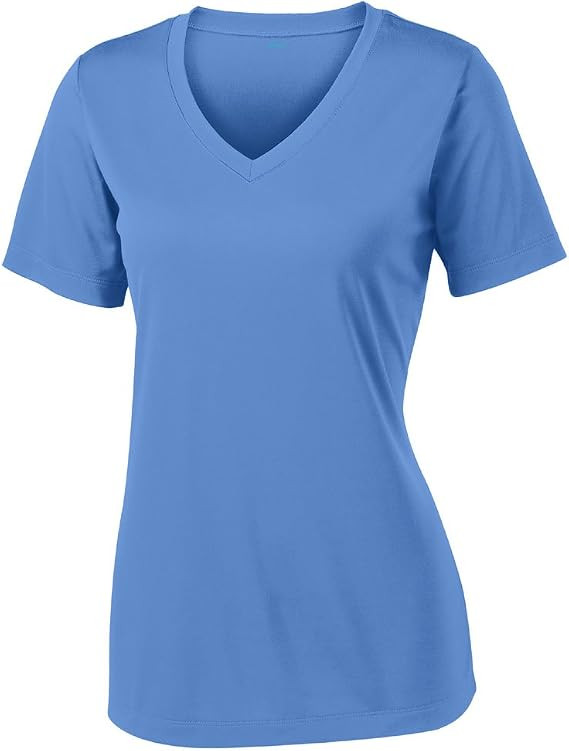 V Neck T Shirts for Women, Athletic Short Sleeve Workout Top, UV Sun Protection, Quick Dry Moistu... | Amazon (US)