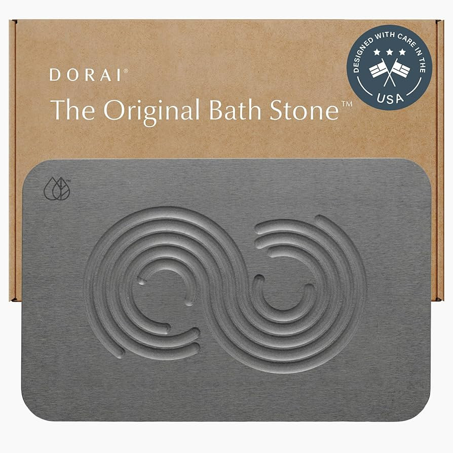 Dorai Home Stone Bath Mat - Premium Diatomaceous Earth Bath Floor Mats with Non-Slip Base, Fast-D... | Amazon (US)