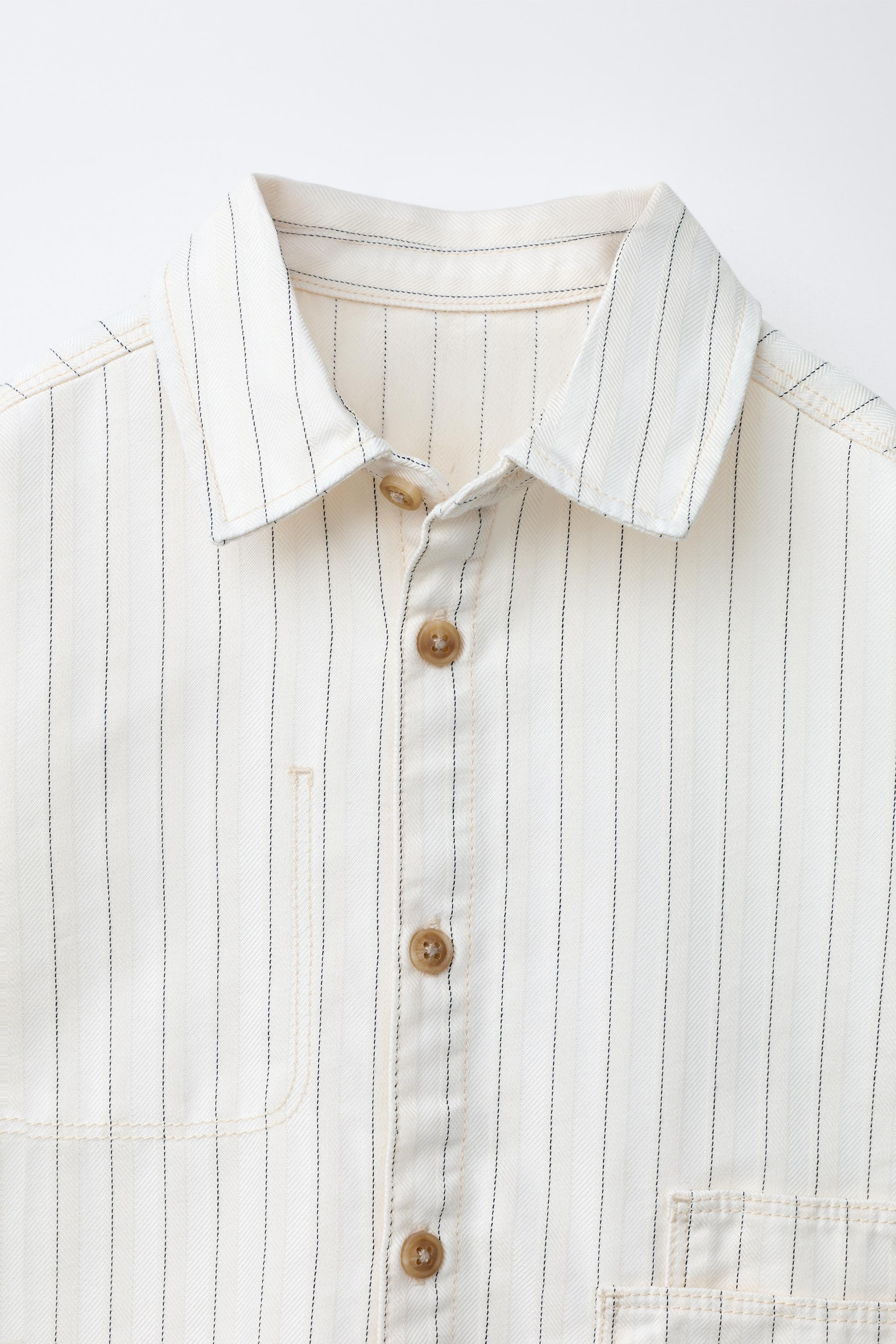 COMFY STRIPED OVERSHIRT | Zara US