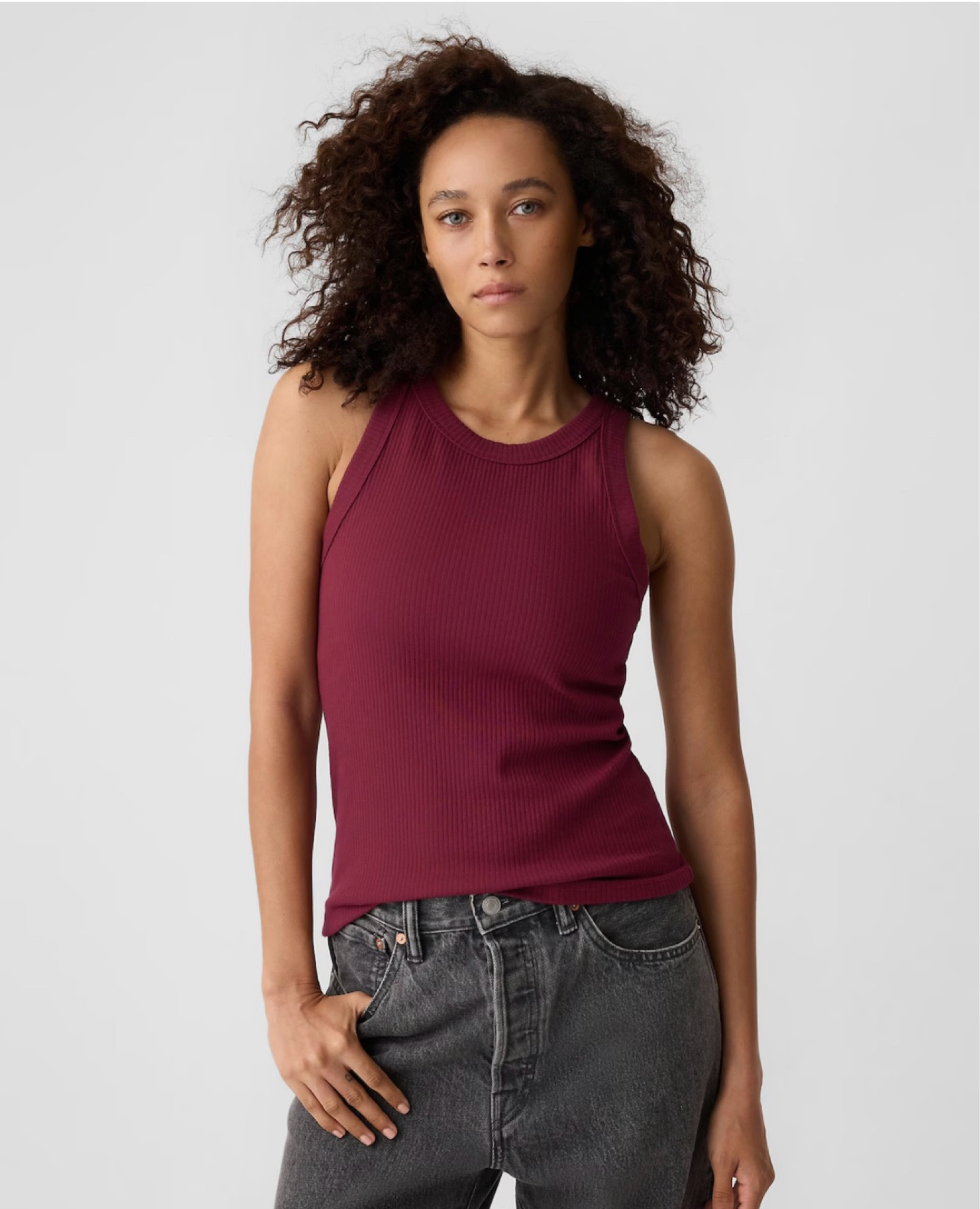 Cool Summer cranberry tank 