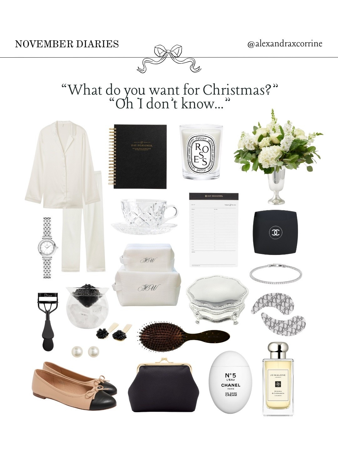 Chic girls give and receive gifts that they’ll use every day & @thedaydesigner makes holiday shopping organized and planned out ☕️🤍

#daydesigner #christmaswishlist #winteraesthetic #moodboardaesthetic #pinterestinspo 

[ chic girl essentials, preppy chic holiday season, what do you want for Christmas?, Christmas wishlist, gift ideas, cozy winter aesthetic, Pinterest mood board aesthetic ]

#LTKGiftGuide #LTKSeasonal #LTKHoliday