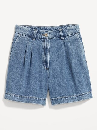Extra High-Waisted Taylor Trouser Shorts -- 5-inch inseam | Old Navy (US)