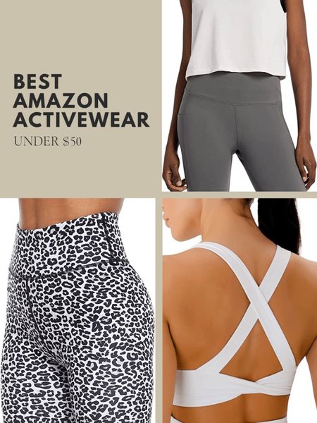 Best Amazon activewear under $50 

Amazon finds | Amazon fashion | Amazon workout | fitness 

#LTKFind #LTKfit #LTKunder50