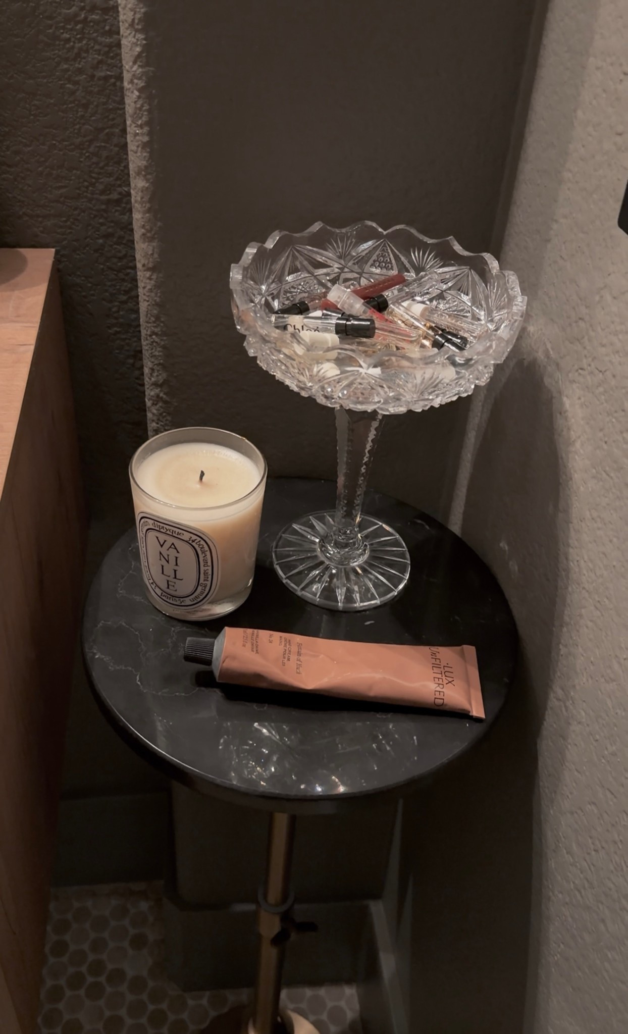 Perfume samples // Guest bathroom ideas // Bathroom decor // Perfume dish

Bowl is thrifted

#LTKBeauty #LTKHome #LTKselfcare