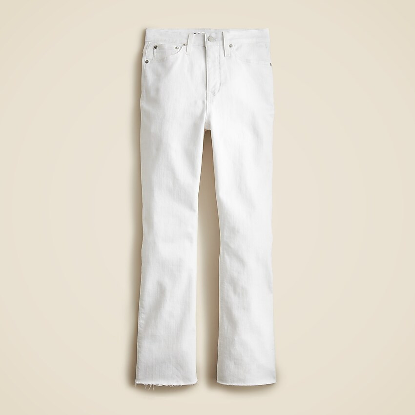Petite 10" demi-boot crop jean in white | J. Crew US