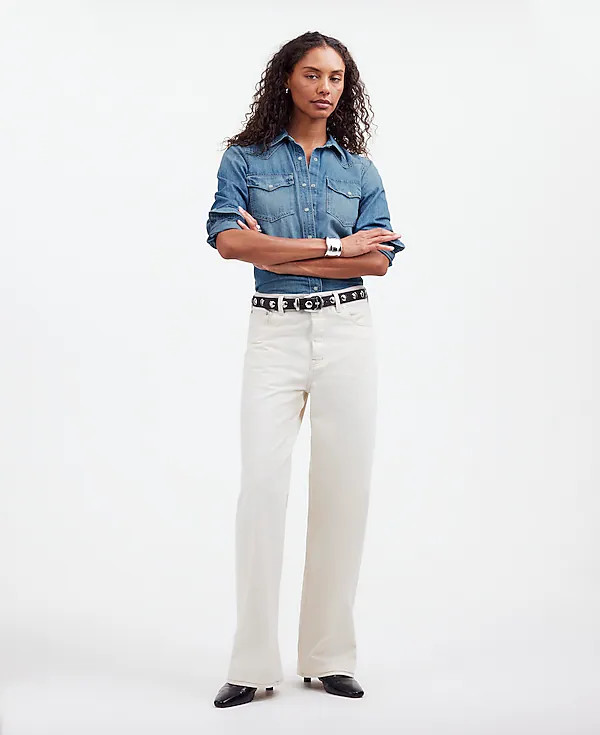Denim Western Shirt in Lincroft Wash | Madewell | Madewell