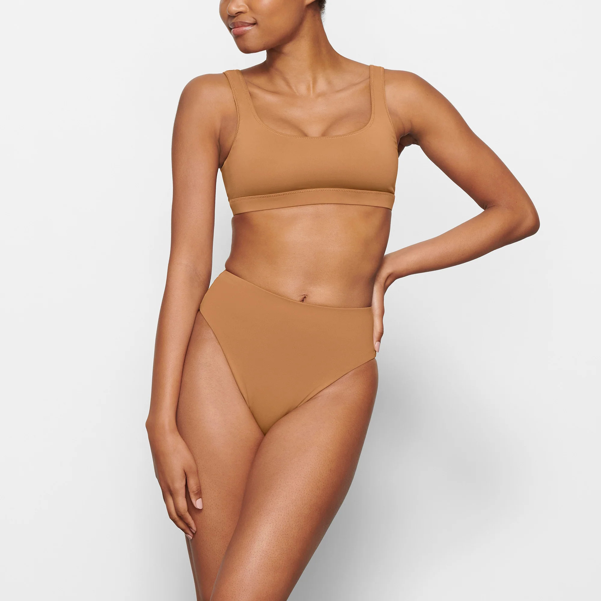 SKIMS Mid Waist Bottom | Light Neutral | Medium | Signature Swim | SKIMS (US)