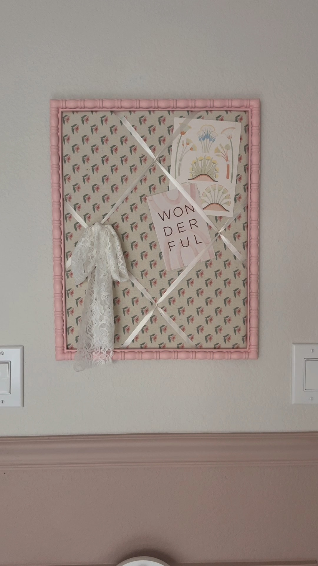 This memo board is the cutest for a little girls room. What a sweet place to hang their photos and art! 

#LTKKids #LTKFindsUnder50 #LTKHome