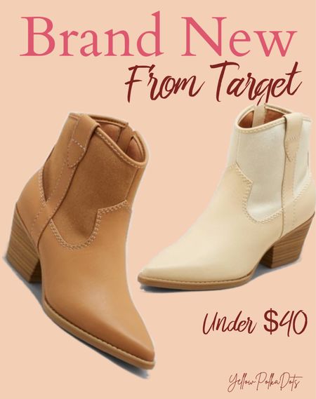 I’m obsessed 😍 with the western boot trend and these brand new booties are adorable! The hard part is deciding which color to grab! 

#LTKstyletip #LTKshoecrush #LTKunder50
