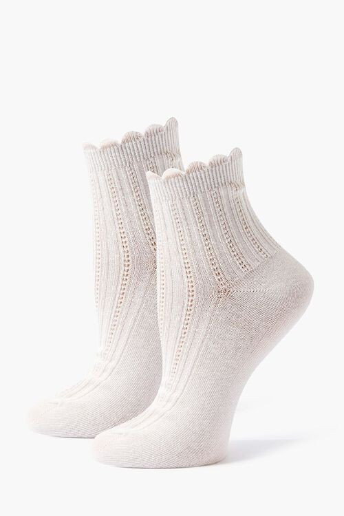 Scalloped-Trim Crew Socks | Forever 21 | Forever 21 (US)