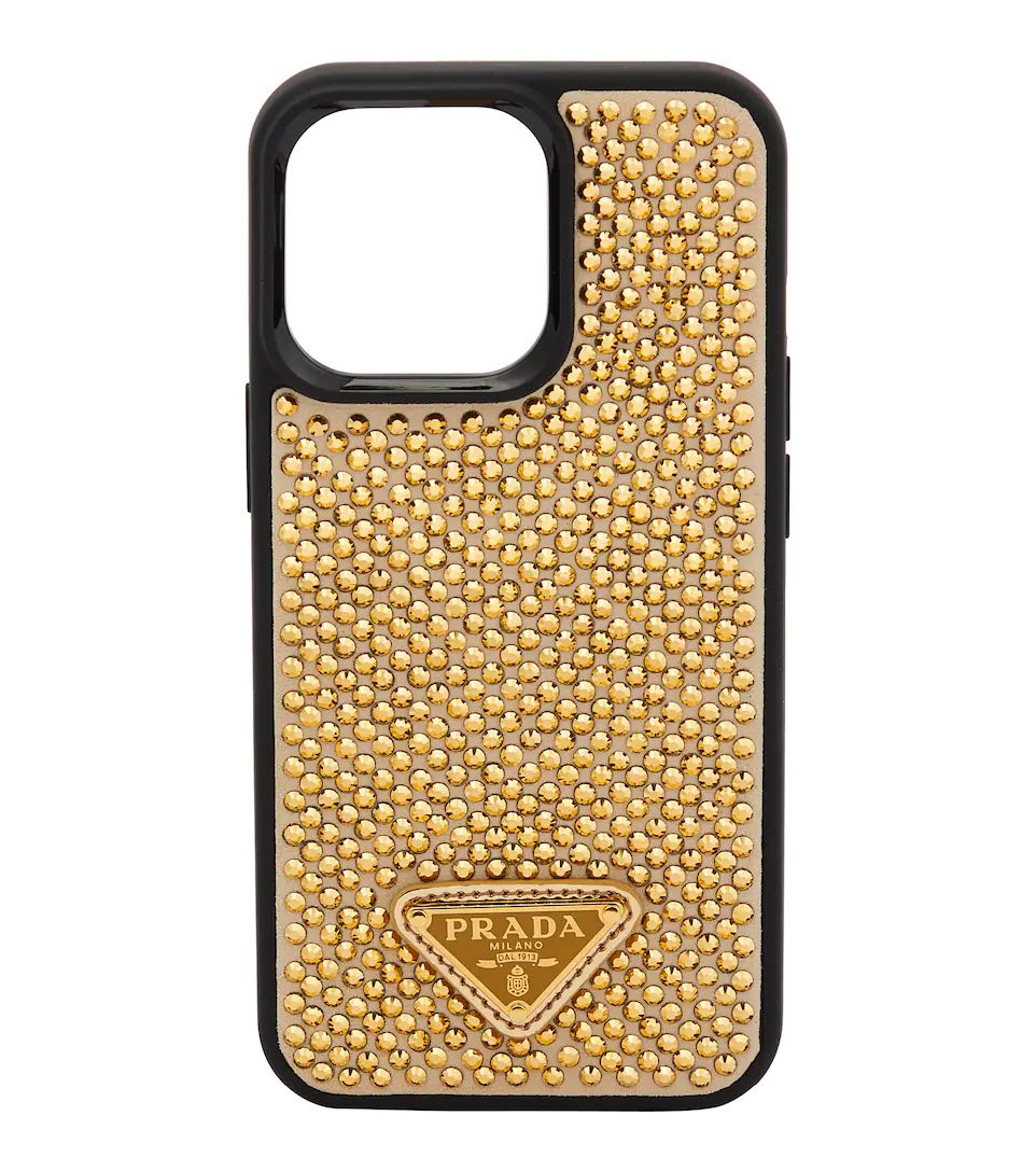 Embellished leather iPhone 13 Pro case | Mytheresa (UK)