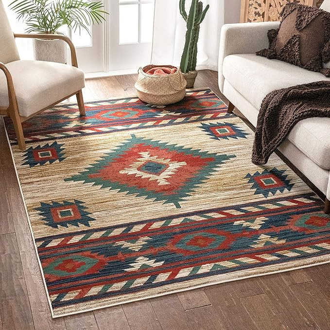 Well Woven Lizette Cream Traditional Medallion Area Rug 5x7 (5'3" x 7'3") | Amazon (US)