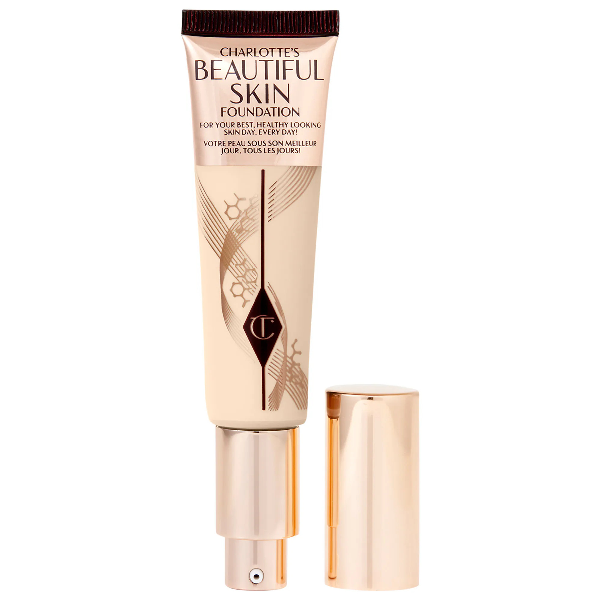 Charlotte Tilbury Beautiful Skin Medium Coverage Liquid Foundation with Hyaluronic Acid 1 Neutral 1  | Sephora (US)