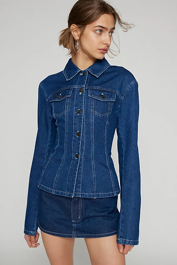 Lioness Rider Denim Jacket in Indigo, Women's at Urban Outfitters | Urban Outfitters (US and RoW)