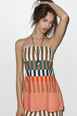 Hutch Strapless Stripe Tunic | Anthropologie (US)