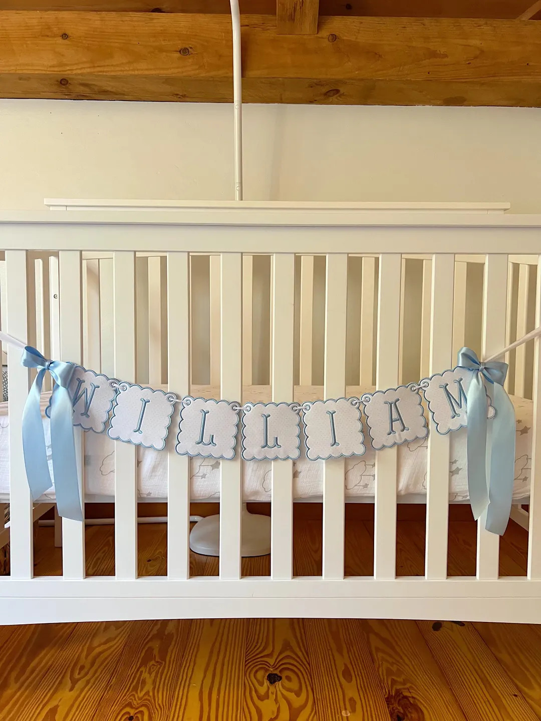Custom Embroidered Baby Name Banner | Etsy (US)