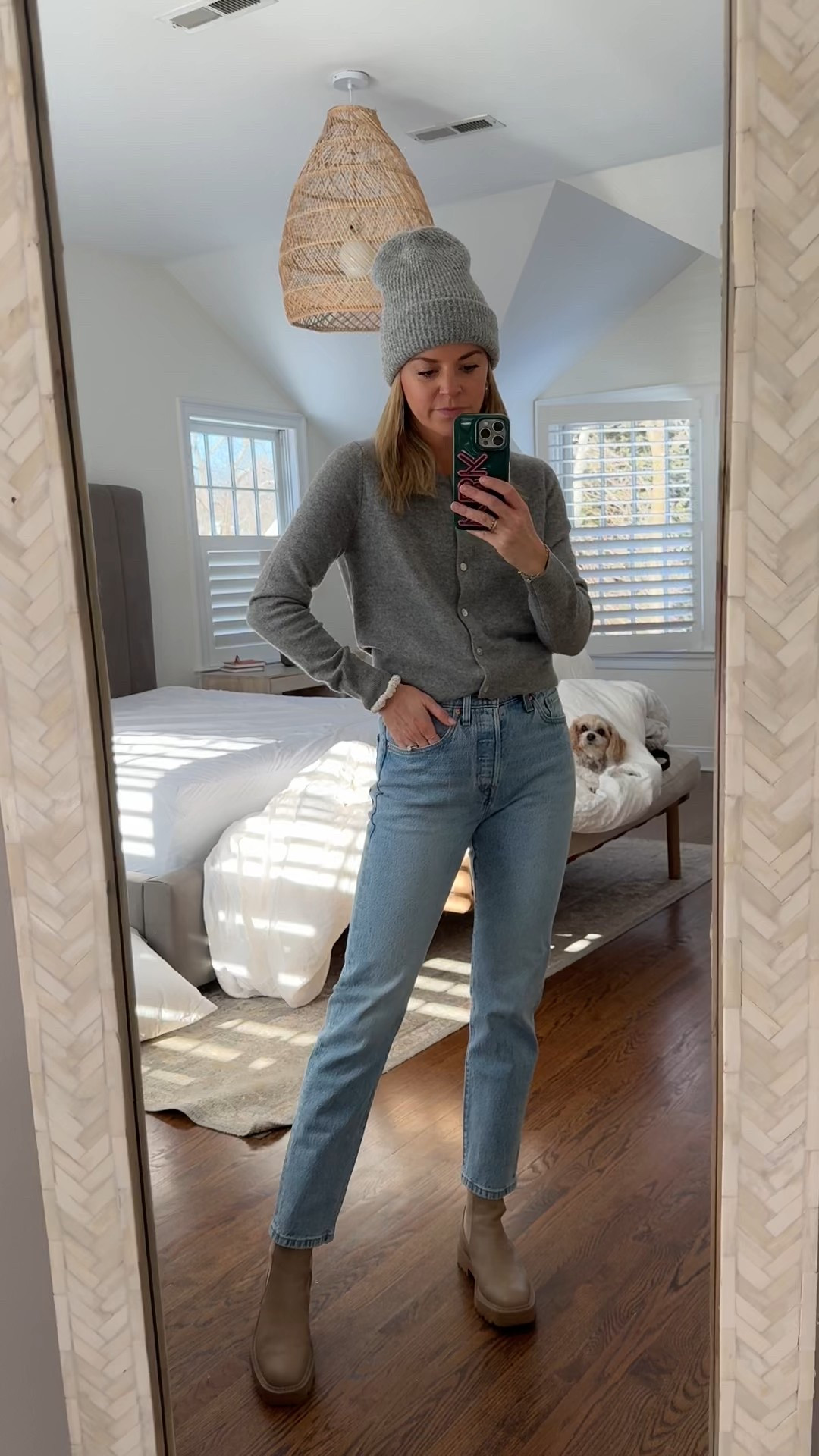 Forced myself out of comfies today
-small sweater
-26x30 jeans, tts, I’m 5’5
-boots tts 

#LTKFindsUnder100