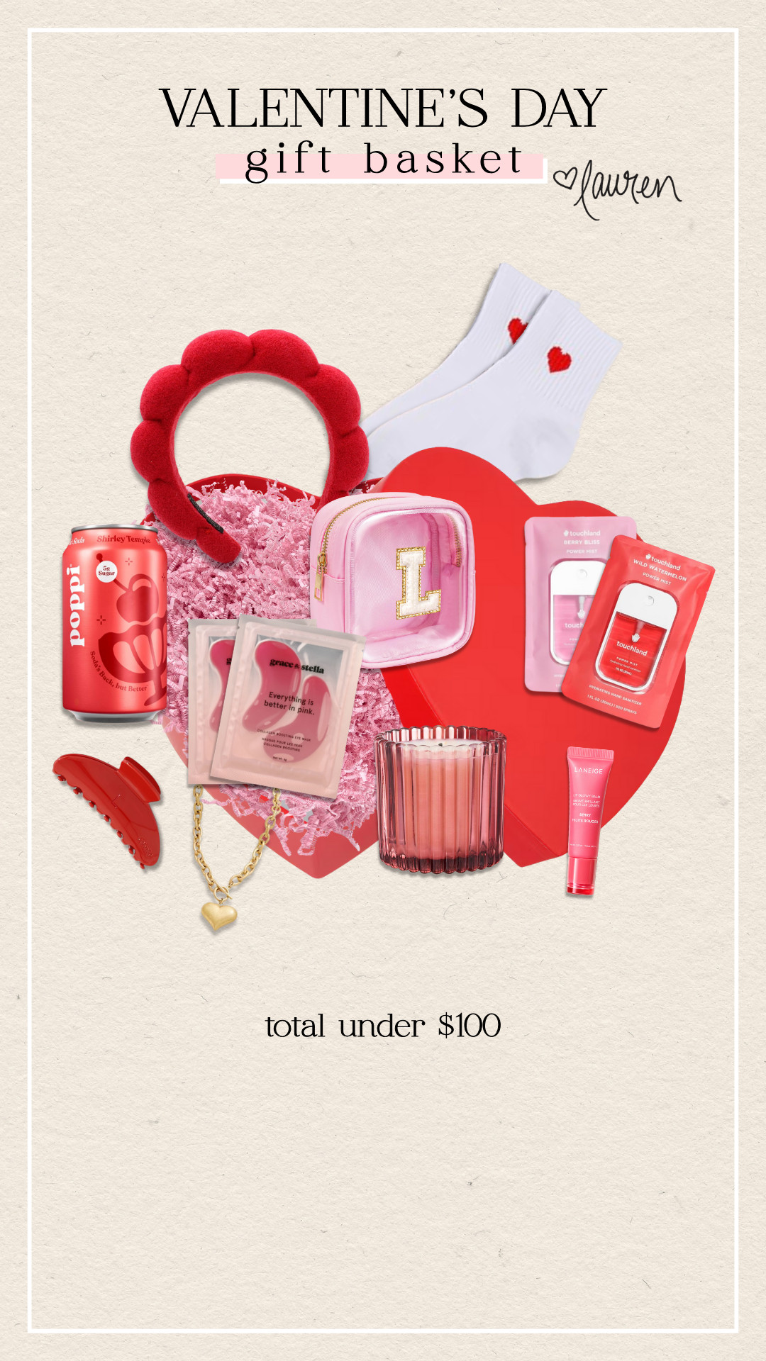 valentine's day gift basket idea under $100! 

 

#LTKValentine #LTKselfcare
