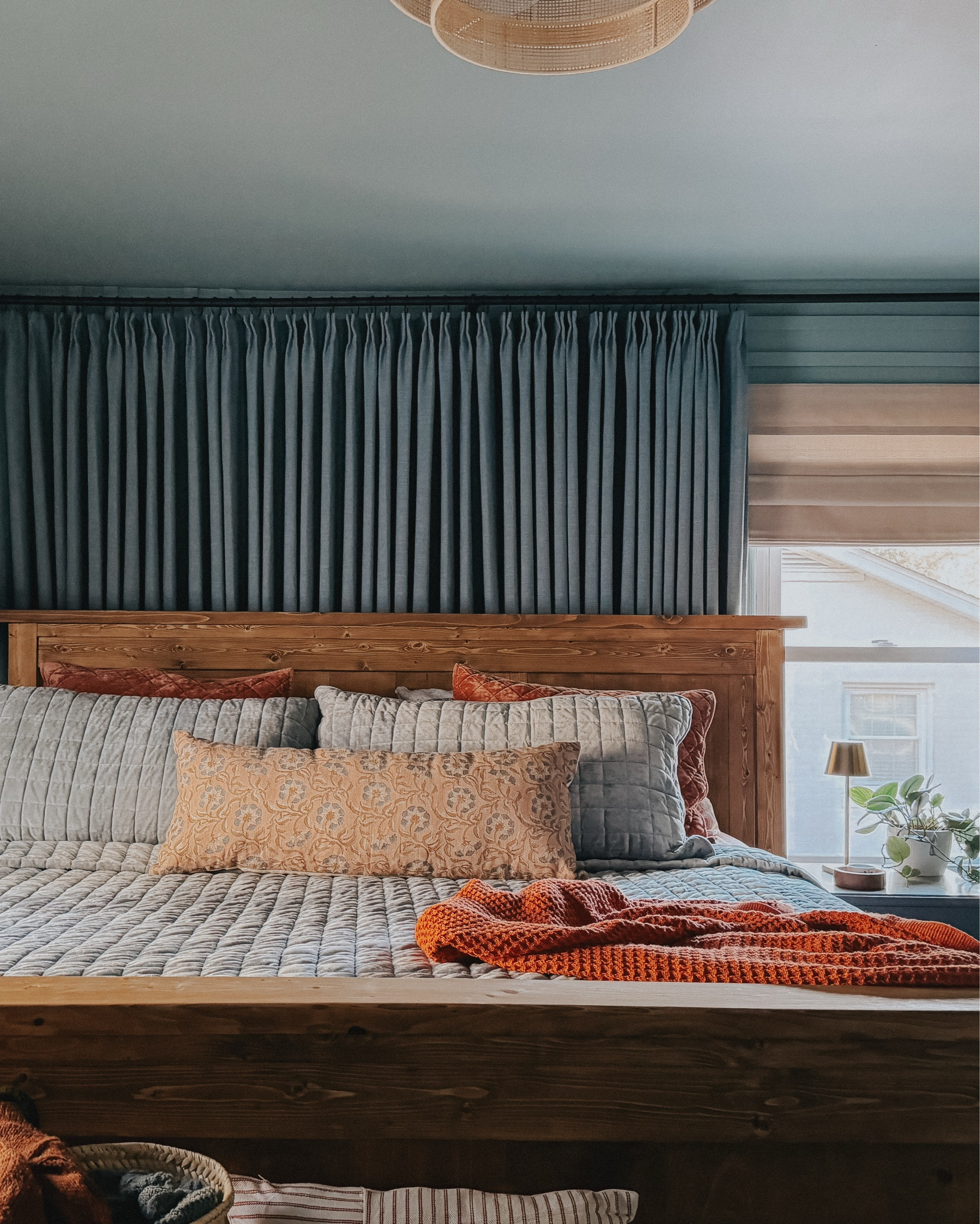 Every detail counts! Here I’ve linked everything from the rich blue curtains to the cozy layers that brought this guest bedroom to life. Shop the full look here! 
#LTKhome #LTKdecor #ShopMyStyle #HomeDecorLover #InteriorInspo #BlueBedroom #InteriorStyling #DesignDetails #HomeInspiration #ModernTraditional #OrganicModern #ChaletStyle #MountainHome #TimelessInteriors #NeutralLover #ClassicMeetsModern #HomeDecorCommunity #LTKFinds #RoomReveal #CozySpaces

#LTKStyleTip #LTKHome #LTKFindsUnder100
