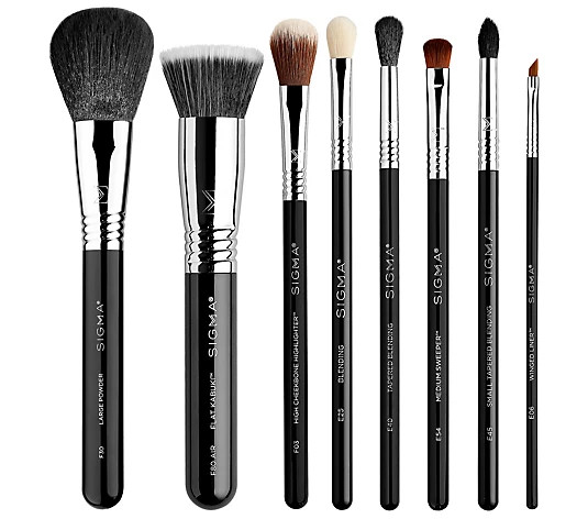 Sigma Beauty 8-Piece Brush Wardrobe Set - QVC.com | QVC
