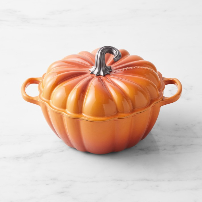Le Creuset Enameled Cast Iron Pumpkin Cocotte, 4-Qt. | Williams-Sonoma