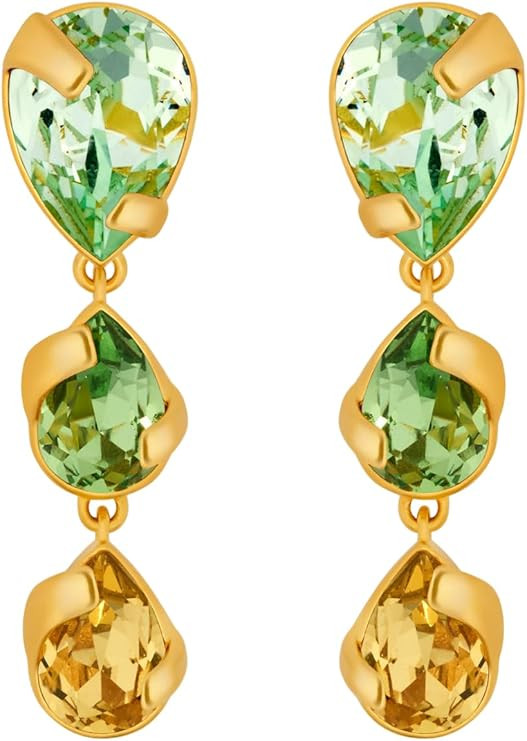 Amazon.com: Oscar de la Renta, Pear-Cut Drop Earrings, Medium, Peridot : Amazon Luxury | Amazon (US)