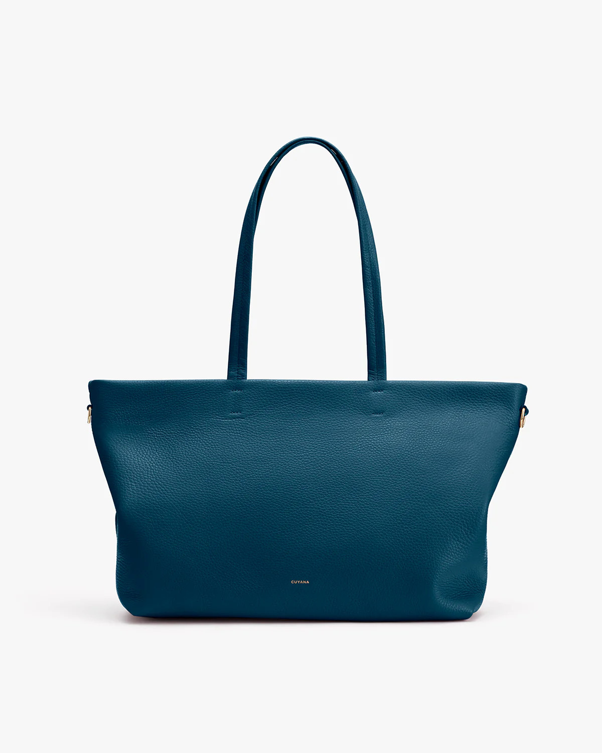 Women's Easy Zipper Tote Bag in Jade | Size: Small | Pebbled Leather by Cuyana | Cuyana
