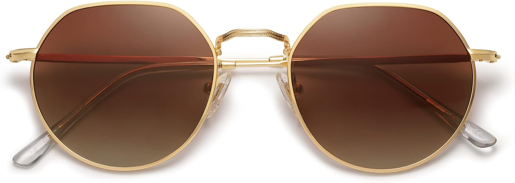 SOJOS Round Polygon Polarized Sunglasses for Women Men Retro Classic Vintage Shades Hedy SJ1157 | Amazon (US)