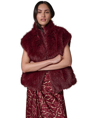 Women's Faux-Fur Sleeveless Vest | Macy's