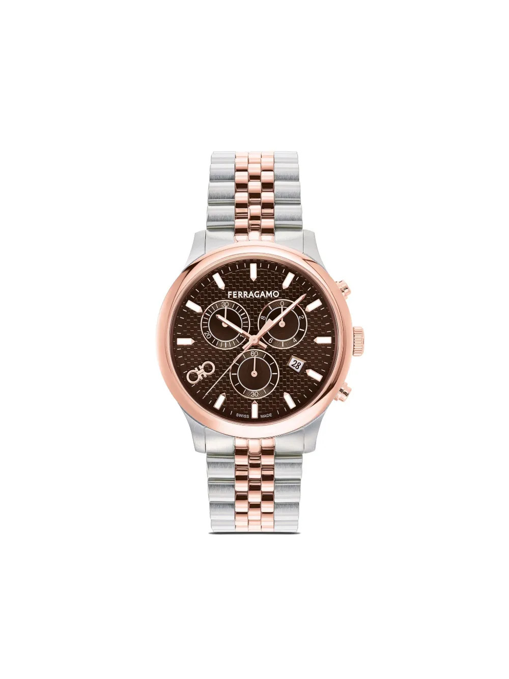 Ferragamo Duo Chronograph Q 42mm - Farfetch | Farfetch (BR)