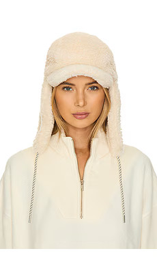 Varley Kilby Sherpa Flap Cap in Sandshell from Revolve.com | Revolve Clothing (Global)
