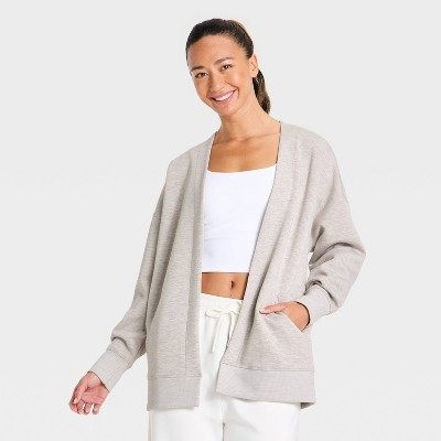 Women's Airy Sleek Cardigan - All In Motion™ Taupe Heather S | Target