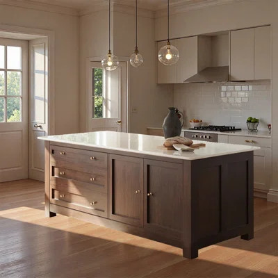 Creative Vintage Kitchen Island with Versatile Use for Kitchen Dining Room | Wayfair North America