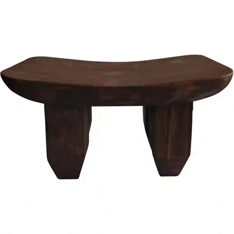 Handcrafted Solid Wood - Raw Timber Oval Four-Legged Stool, Living Room Mini Coffee Table Decor, ... | Walmart (US)