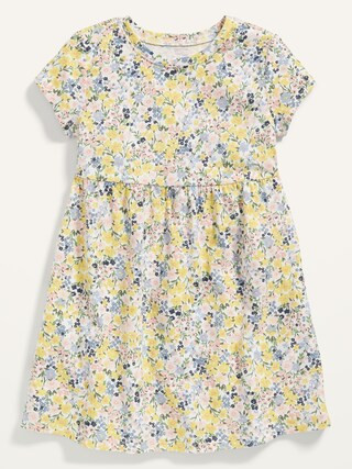 Fit & Flare Short-Sleeve Jersey Dress for Toddler Girls | Old Navy (US)
