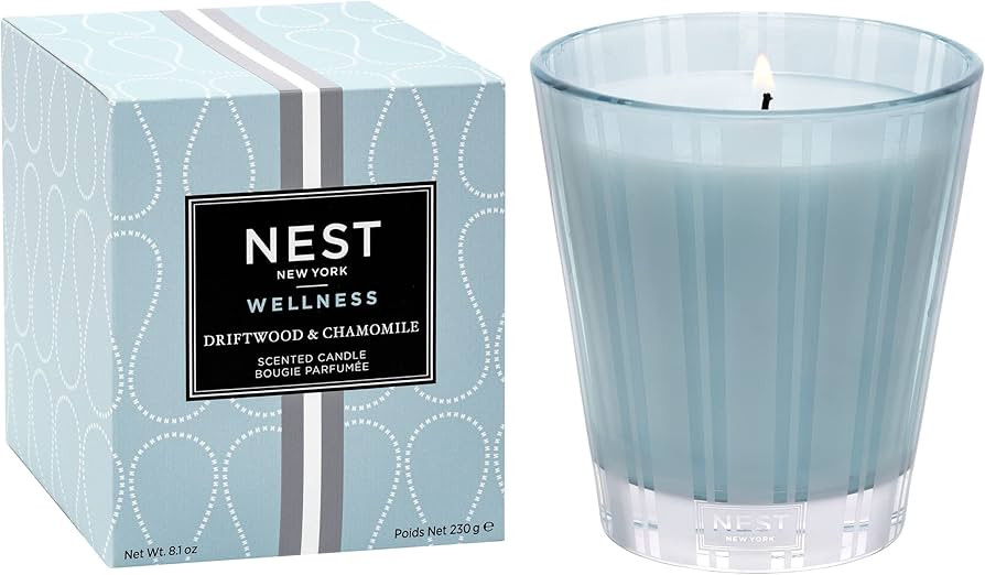 NEST New York Scented Classic Candle, Driftwood & Chamomile - 8.1 oz - Up to 60-Hour Burn Time - ... | Amazon (US)